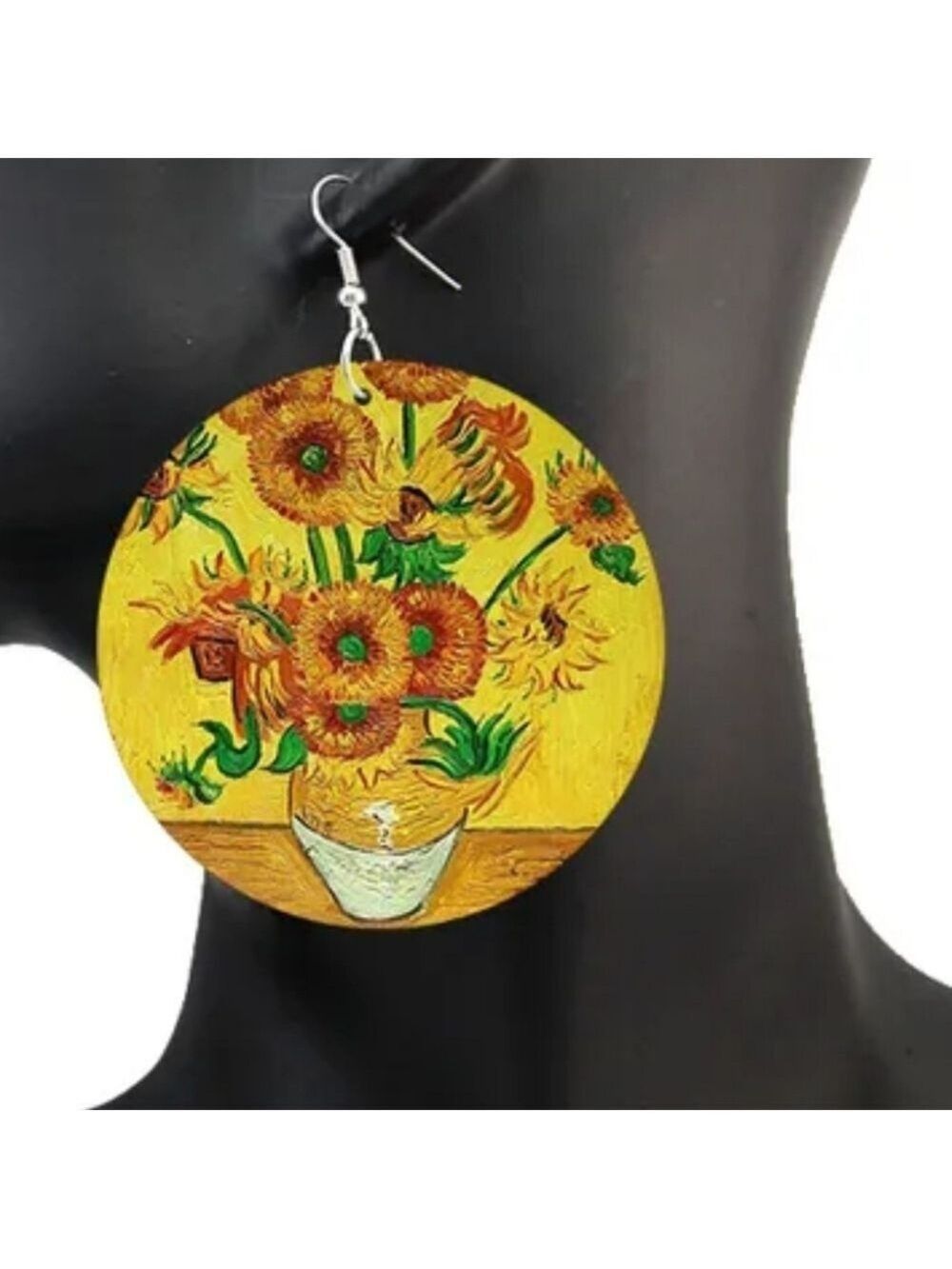 Wooden 2 sided Funky Earrings